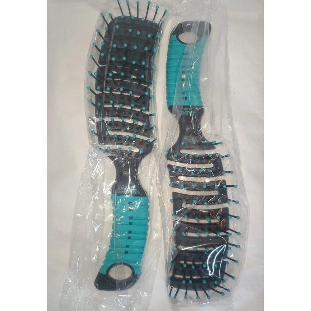 6 New Curved Vent Flex Hairbrushes Quick Dry Brushes Wet Hair Blow Dryer Styling